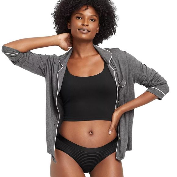 Women's Striped Shadow Cheeky Underwear Auden Size XL - Picture 1 of 3